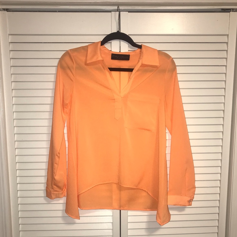 Vintage Havana Bright Neon Orange Blouse